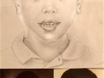 student drawing