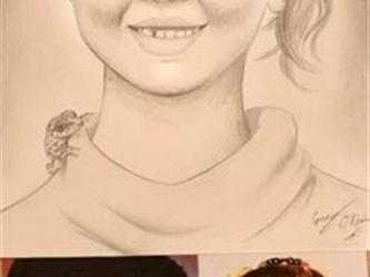 student drawing